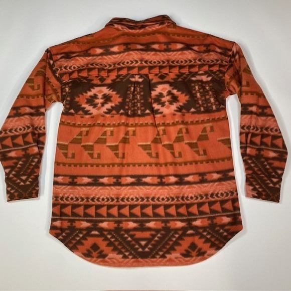 BKE Boyfriend Button Down Aztec Print Shirt - Womens‎ Medium - Western - Picture 7 of 7